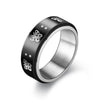 New Anti-anxiety Decompression Titanium Steel Double-layer Rotating Ring Wholesale