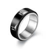 New Anti-anxiety Decompression Titanium Steel Double-layer Rotating Ring Wholesale