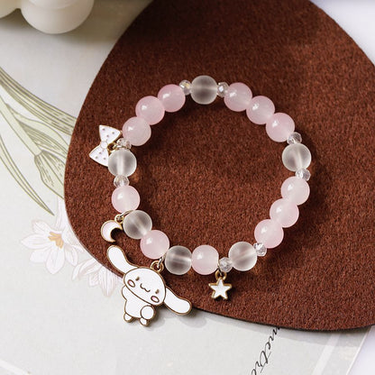 Fashion Rabbit Alloy Beaded Bracelets