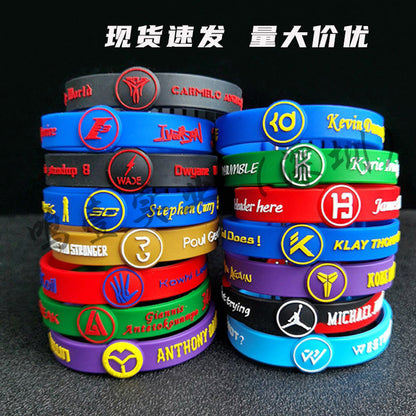 Fashion Basketball Star Silica Gel Unisex Bangle