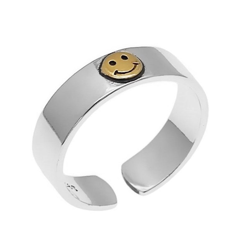 Fashion Smiley Face Alloy Plating Unisex Rings