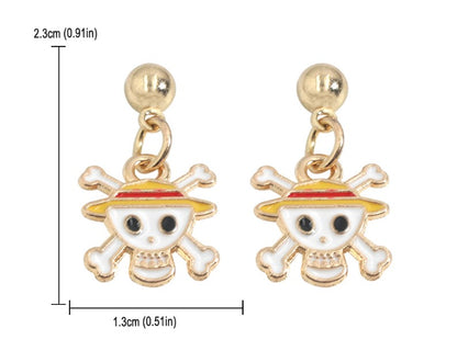 Fashion Pumpkin Skull Alloy Enamel Women's Drop Earrings 1 Pair