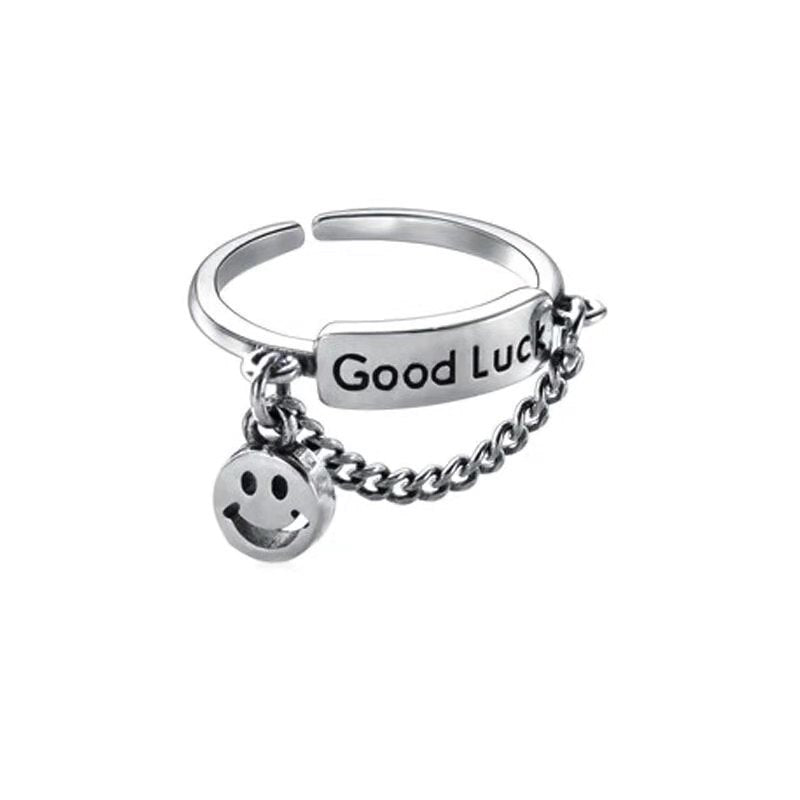 Fashion Smiley Face Alloy Plating Unisex Rings