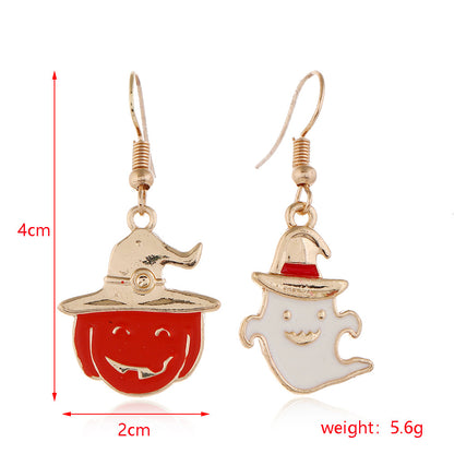 Fashion Skull Alloy Plating Women's Drop Earrings 1 Pair