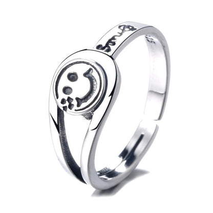 Fashion Smiley Face Alloy Plating Unisex Rings