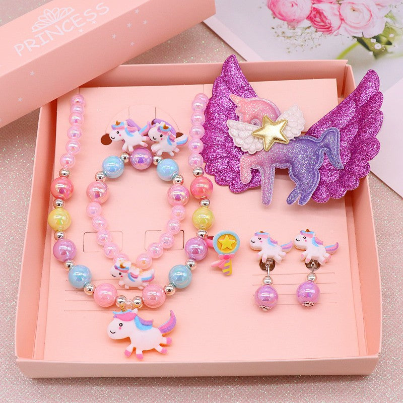 Cute Cartoon Resin Beaded Kid's Necklace