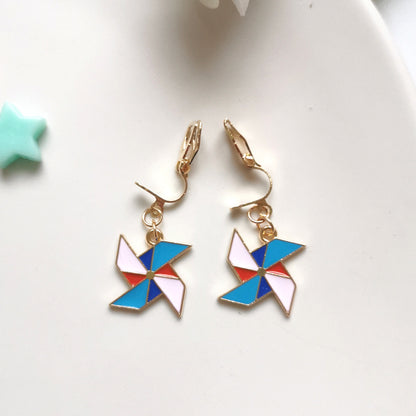 Cute Cartoon Alloy Plating Women's Earrings 1 Pair