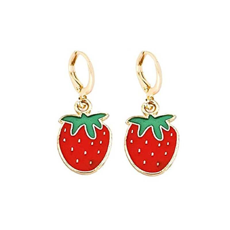 1 Pair Simple Style Smiley Face Butterfly Lightning Metal Enamel Hollow Out Women's Drop Earrings