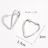 1 Pair Elegant Glam Round Heart Shape Inlay Sterling Silver Zircon White Gold Plated Earrings