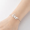 1 Piece Simple Style Letter Stainless Steel Plating Bracelets