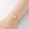 1 Piece Simple Style Letter Stainless Steel Plating Bracelets