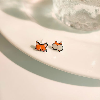 Cartoon Style Cartoon Character Plastic Resin Epoxy Women's Earrings