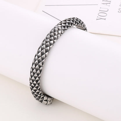 1 Piece Hip-hop Animal Snake Stainless Steel Bangle