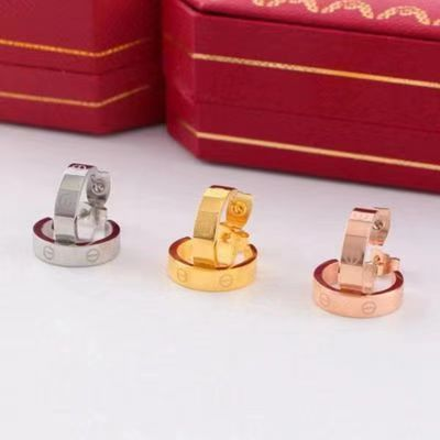 1 Pair Classic Style C Shape Plating Steel Ear Studs