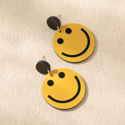 1 Pair Ig Style Simple Style Smiley Face Arylic Drop Earrings