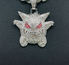 Hip-hop Punk Cartoon Character Alloy Inlay Rhinestones Unisex Pendant Necklace