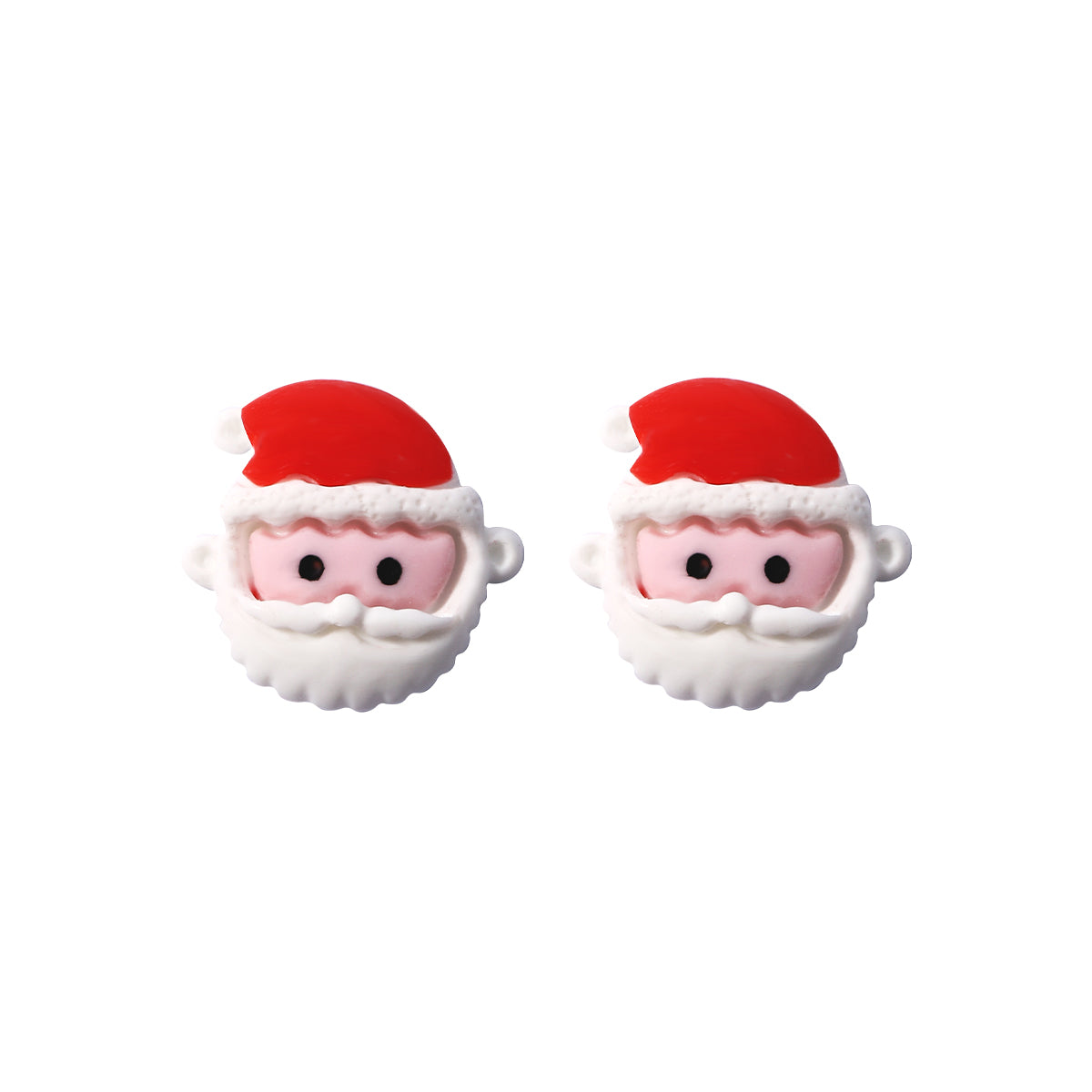 1 Pair Cute Christmas Tree Santa Claus Christmas Socks Three-dimensional Arylic Synthetic Resin Ear Studs