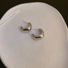 1 Pair Retro Commute Cross Oval Heart Shape Plating Copper Earrings