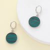 1 Pair Elegant Glam Monogram Inlay Zinc Alloy Resin Drop Earrings