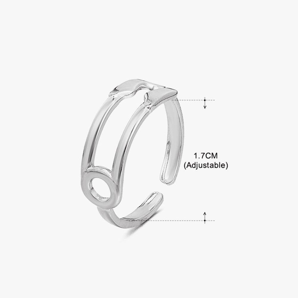 Elegant Streetwear Star Moon Stainless Steel Plating Open Rings