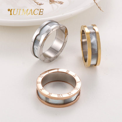 Fashion Number Stainless Steel Polishing Rings 1 Piece