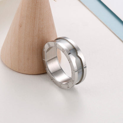 Fashion Number Stainless Steel Polishing Rings 1 Piece