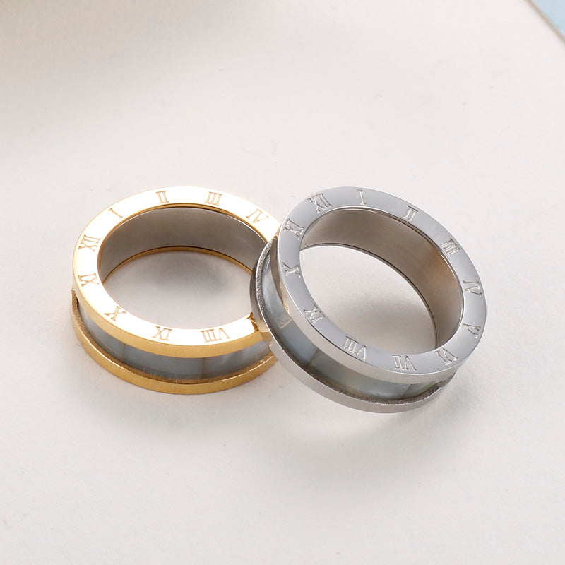 Fashion Number Stainless Steel Polishing Rings 1 Piece