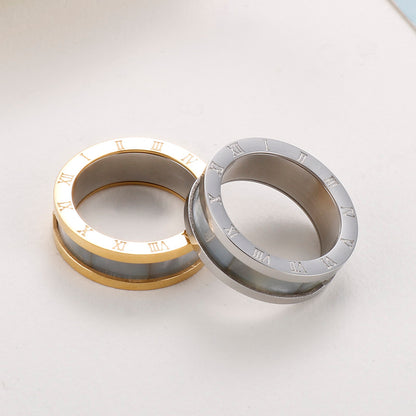 Fashion Number Stainless Steel Polishing Rings 1 Piece