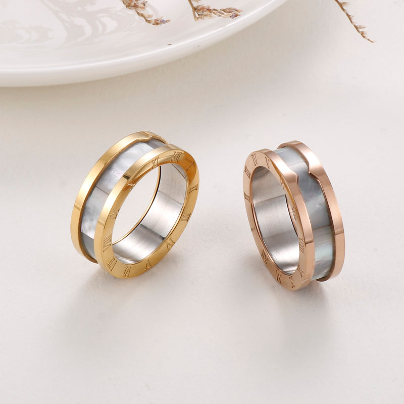 Fashion Number Stainless Steel Polishing Rings 1 Piece