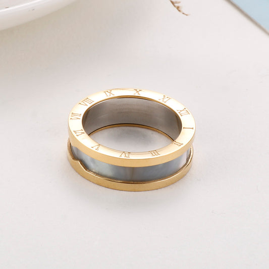 Fashion Number Stainless Steel Polishing Rings 1 Piece