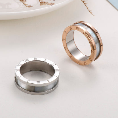 Fashion Number Stainless Steel Polishing Rings 1 Piece