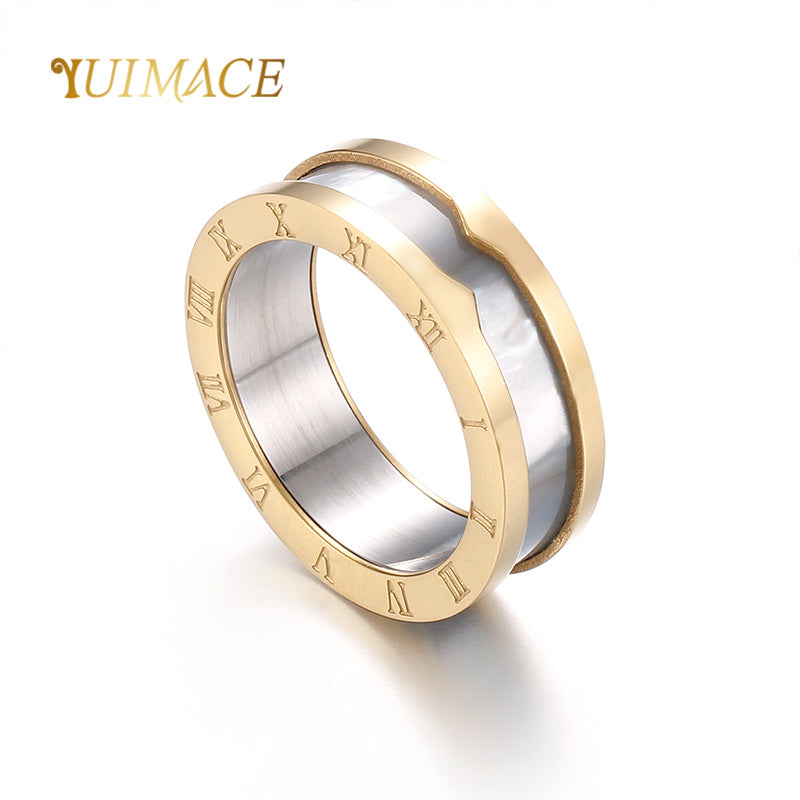 Fashion Number Stainless Steel Polishing Rings 1 Piece