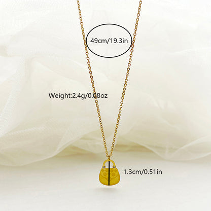 Wholesale Sweet Star Moon Flower Stainless Steel Plating Gold Plated Necklace