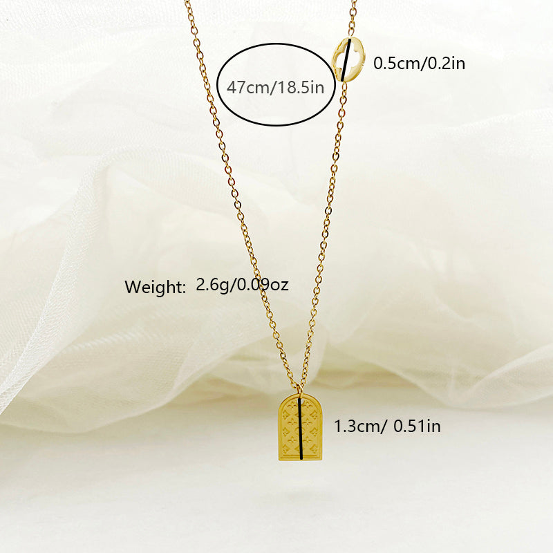 Wholesale Sweet Star Moon Flower Stainless Steel Plating Gold Plated Necklace