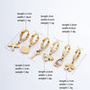 1 Set 3 Pairs Simple Style Classic Style Solid Color Plating Inlay Stainless Steel Zircon Gold Plated Silver Plated Drop Earrings