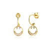 1 Pair Simple Style Smiley Face Planet Sterling Silver Zircon Drop Earrings