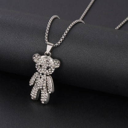 Hip-hop Letter Airplane Alloy Titanium Steel Wholesale Pendant Necklace