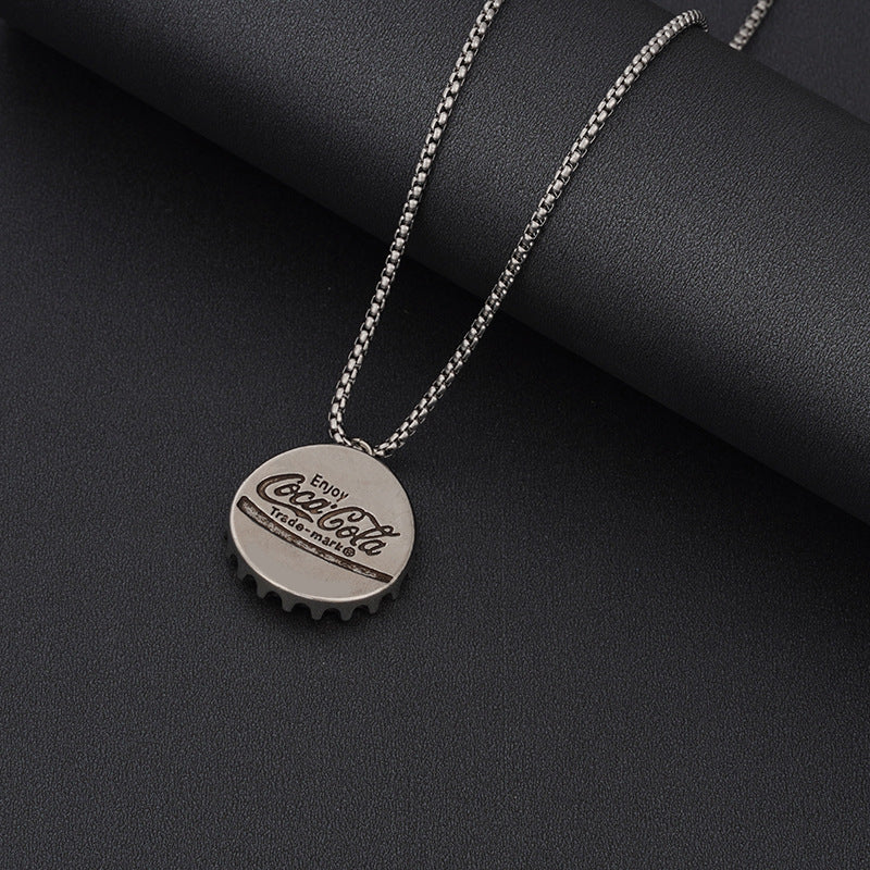 Hip-hop Letter Airplane Alloy Titanium Steel Wholesale Pendant Necklace