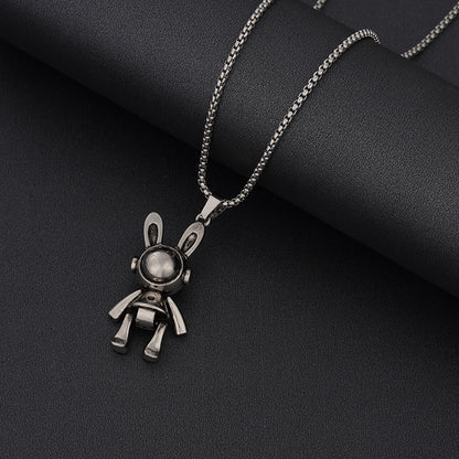 Hip-hop Letter Airplane Alloy Titanium Steel Wholesale Pendant Necklace