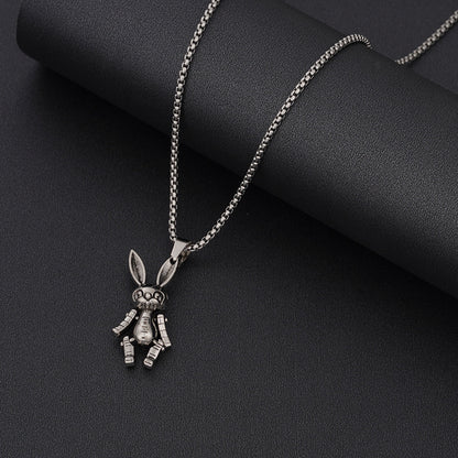 Hip-hop Letter Airplane Alloy Titanium Steel Wholesale Pendant Necklace