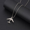 Hip-hop Letter Airplane Alloy Titanium Steel Wholesale Pendant Necklace