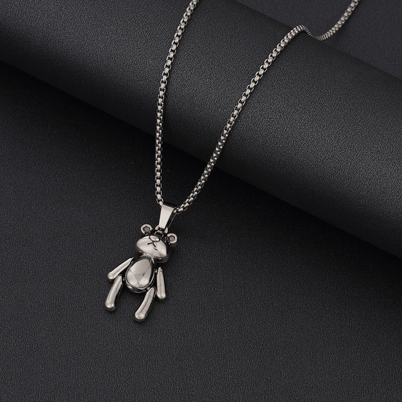 Hip-hop Letter Airplane Alloy Titanium Steel Wholesale Pendant Necklace