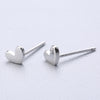 1 Pair Cute Sweet Triangle Bow Knot Snowflake Plating Sterling Silver Ear Studs