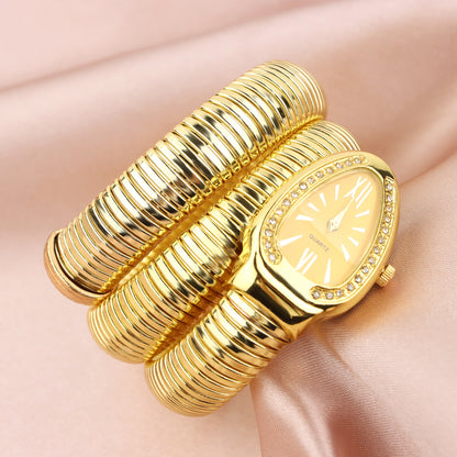 Vintage Style Snake Quartz Women'S Watches