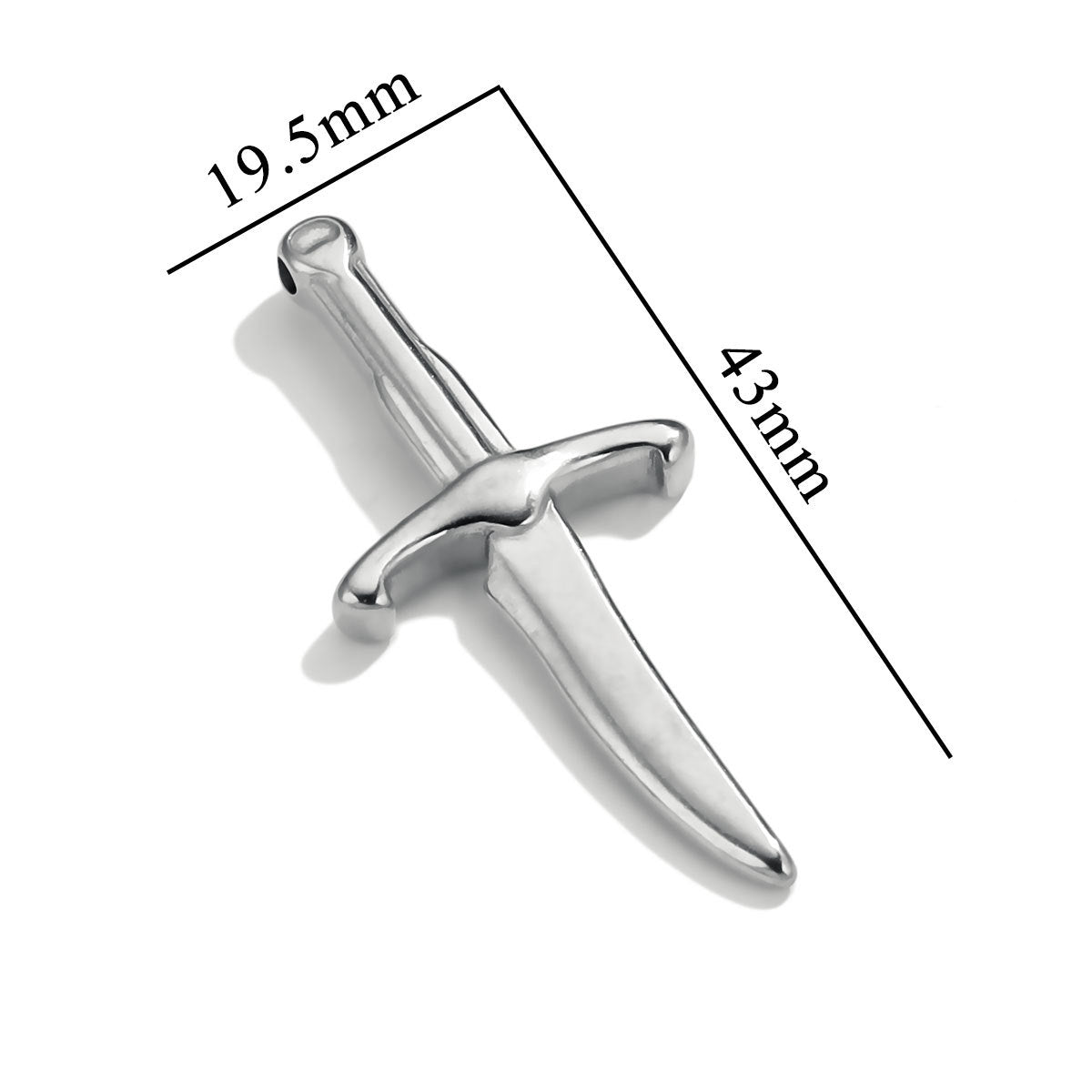 1 Piece 304 Stainless Steel Scissors Axe Polished Pendant