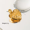 1 Piece 10.7 * Mm 15 * 30mm 14.8mm Diameter Hole 1~1.9mm Hole 4~4.9mm Stainless Steel 14K Gold Plated Human Sun Heart Shape Polished Pendant