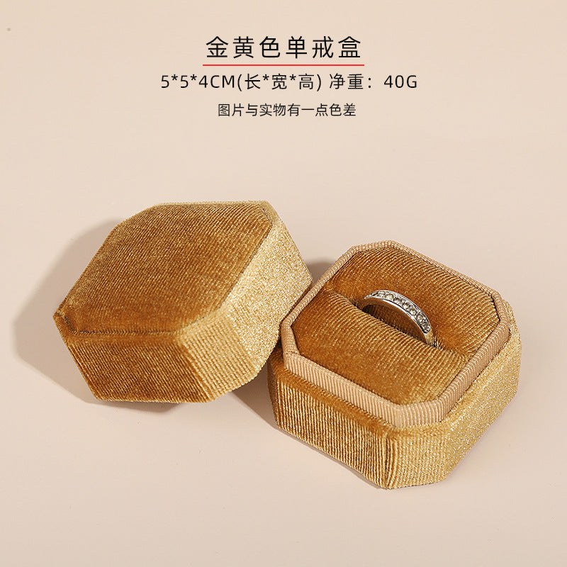 Fashion Solid Color Composite Material Jewelry Boxes 1 Piece