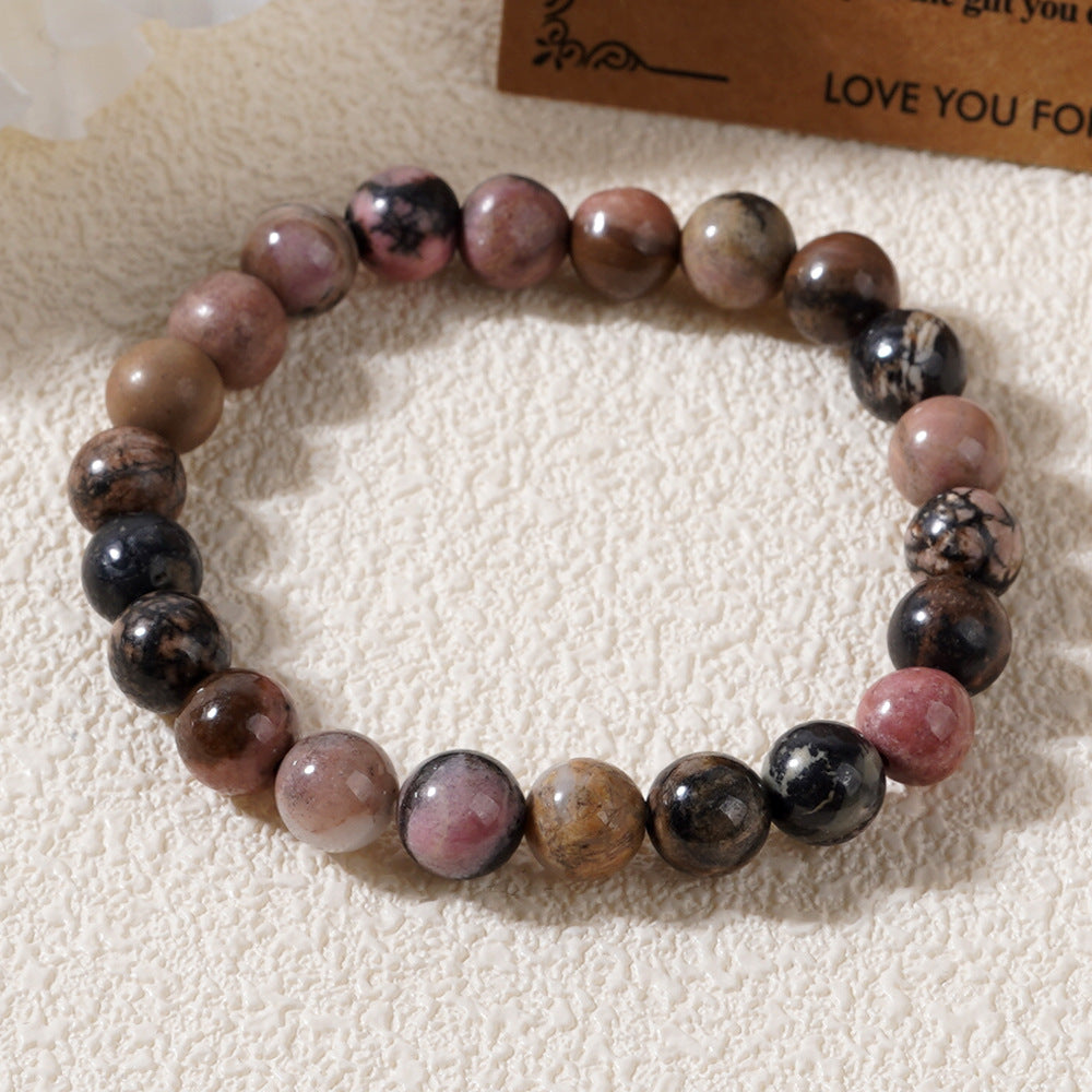 Vacation Round Semi-precious Stone Beaded Handmade Unisex Bracelets