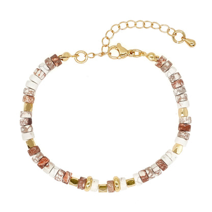 Bohemian Geometric Artificial Crystal Copper Unisex Bracelets