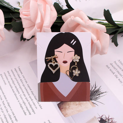 Retro Cartoon Paper Card Jewelry Packaging Cardboard